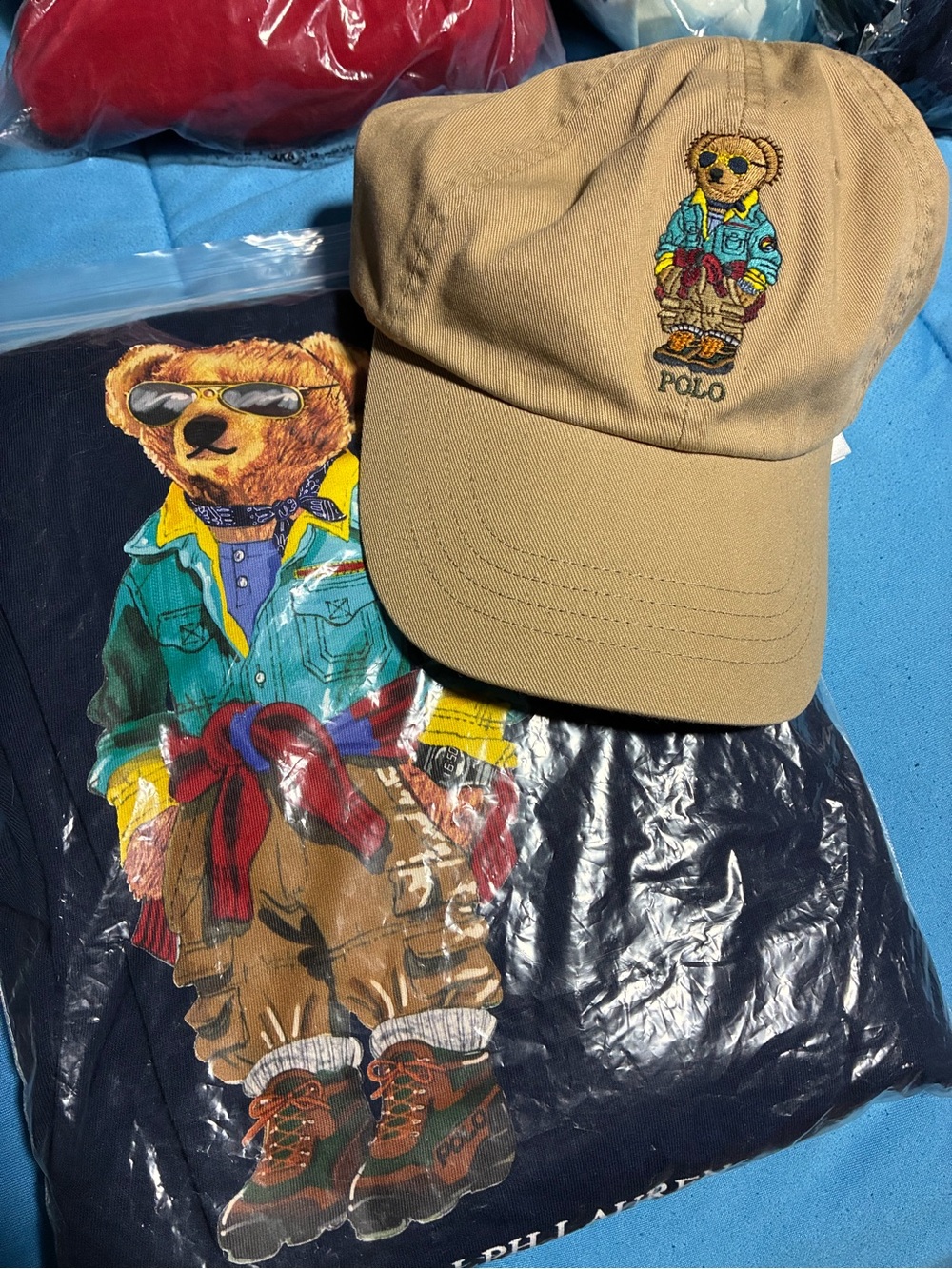 Polo Ralph Lauren Bear Hat and T-Shirt Set